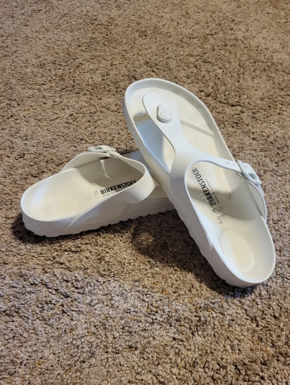 Birkenstock White Footbed Sandal (Gizeh Style)